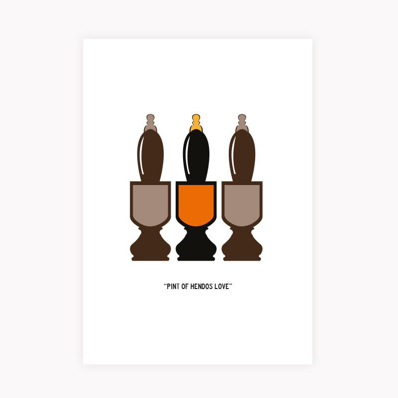Pint of Hendos - NL Wall Art