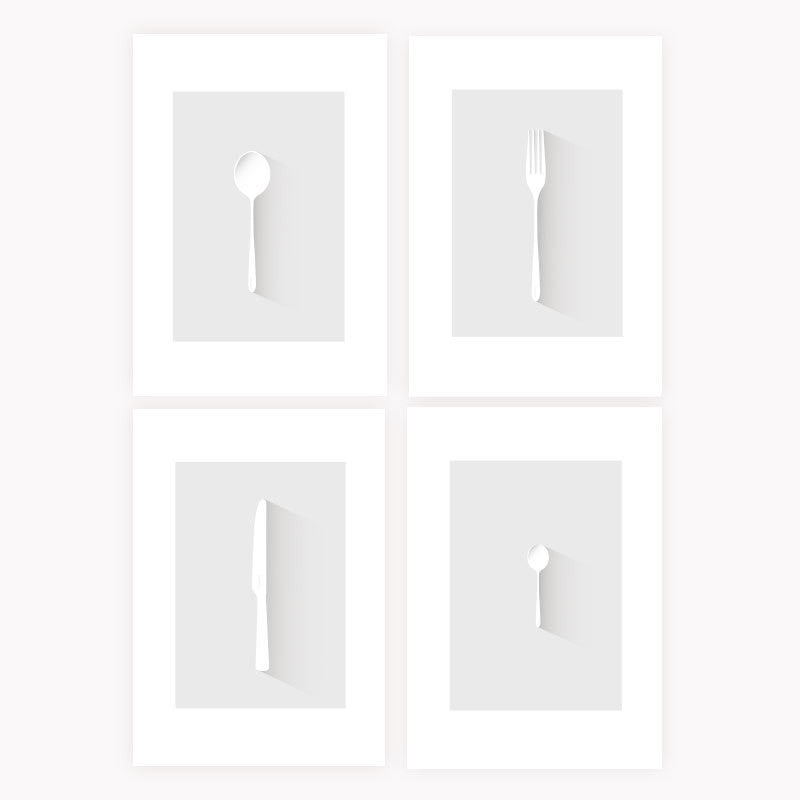 The Collection of Cutlery Prints - NL Wall Art - 1